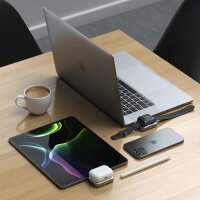Satechi 2-in-1 USB-C Charging Dock für Apple Watch & AirPods - Silber