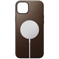 Nomad Modern Leather Case für iPhone 15 Plus - Braun