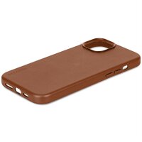 Decoded Leather Backcover für iPhone 15 - Tan