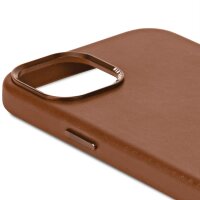 Decoded Leather Backcover für iPhone 15 - Tan