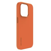Decoded AntiMicrobial Silicone Backcover für iPhone 15 Pro - Apricot Crush (Orange)