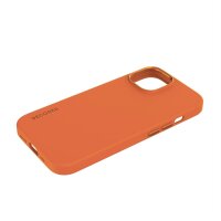 Decoded AntiMicrobial Silicone Backcover für iPhone 15 Plus - Apricot (Orange)