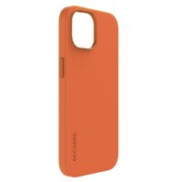 Decoded AntiMicrobial Silicone Backcover für iPhone 15 Plus - Apricot (Orange)