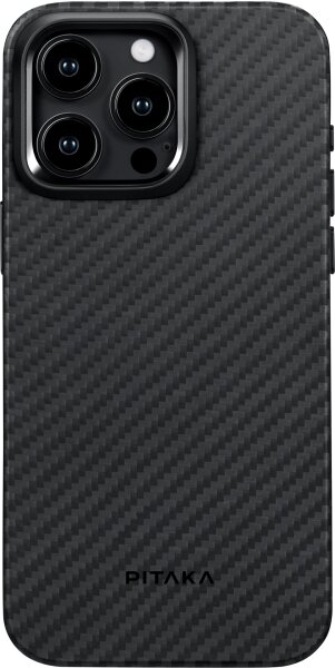Pitaka MagEZ Case Pro 4 1500D für iPhone 15 Pro - Black/Grey Twill