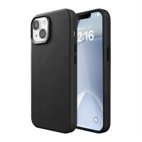 Woodcessories Bio Leather Case MagSafe für iPhone 15 - Black