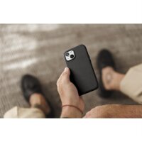 Woodcessories Bio Leather Case MagSafe für iPhone 15 - Black