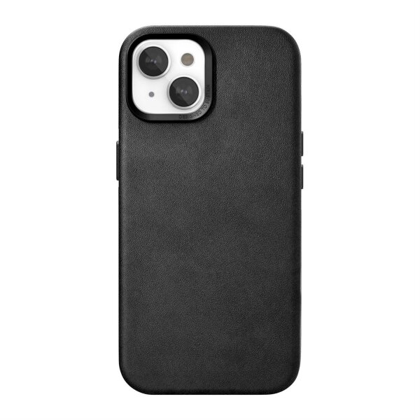Woodcessories Bio Leather Case MagSafe für iPhone 15 Plus - Black