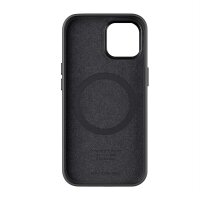 Woodcessories Bio Leather Case MagSafe für iPhone 15 Plus - Black