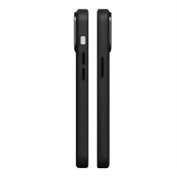 Woodcessories Bio Leather Case MagSafe für iPhone 15 Plus - Black