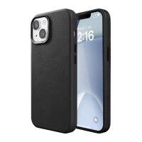 Woodcessories Bio Leather Case MagSafe für iPhone 15 Plus - Black