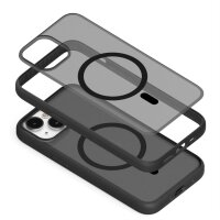 Woodcessories Clear Case MagSafe für iPhone 15 Plus - Black