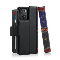 Twelve South BookBook Etui Lederhülle für iPhone 15 Plus - Schwarz