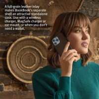 Twelve South BookBook Etui Lederhülle für iPhone 15 Plus - Braun