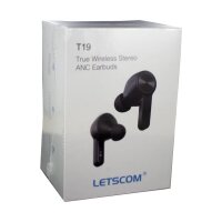 Letscom LF-T19 Bluetooth Headset Ear-In Kopfhörer in Schwarz