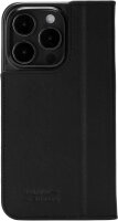 JT Berlin Echtleder BookCase Tegel Etui für Apple iPhone 15 Pro Max - Schwarz
