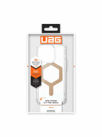 Urban Armor Gear UAG Plyo MagSafe Case für iPhone 15 Pro - Ice (Transparent) / Gold