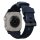 Nomad Rugged Strap Armband für Apple Watch 42/44/45/49mm (Connector Silber) - Schwarz