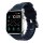 Nomad Rugged Strap Armband für Apple Watch 42/44/45/49mm (Connector Silber) - Atlantic Blue