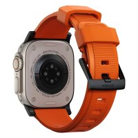Nomad Rugged Strap für Watch 42/44/45/49mm (Connector Schwarz) - Ultra Orange
