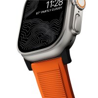 Nomad Rugged Strap für Watch 42/44/45/49mm (Connector Schwarz) - Ultra Orange