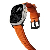 Nomad Rugged Strap für Watch 42/44/45/49mm (Connector Schwarz) - Ultra Orange