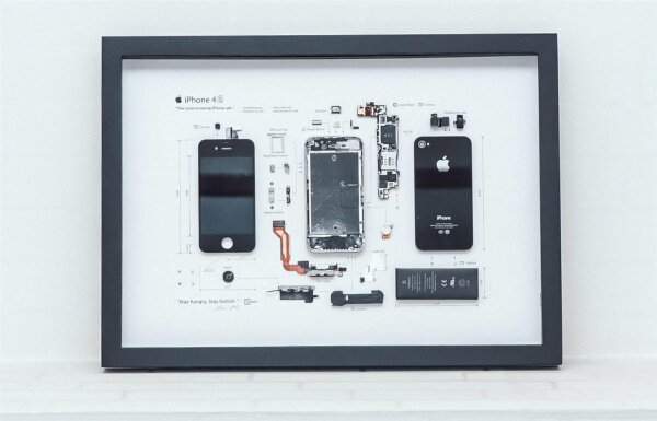 Xreart Zerlegtes iPhone im Bilderrahmen| Apple 4S| HKIP04S