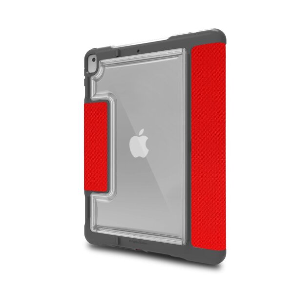 STM Dux Plus DUO Case für Apple iPad 10,2" (2021 - 2019) - rot/transparent