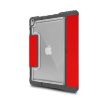 STM Dux Plus DUO Case für Apple iPad 10,2" (2021 - 2019) - rot/transparent