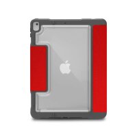 STM Dux Plus DUO Case für Apple iPad 10,2" (2021 - 2019) - rot/transparent