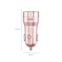 Artwizz CarPlug Double für Smartphones, Smartwatches and Tablets - Rosegold