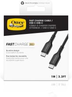 OtterBox Fast Charge Kabel USB-C auf USB-C 1m - Schwarz