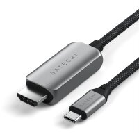 Satechi USB-C auf HDMI 2.1 8K Kabel - 2m - Grau/Schwarz