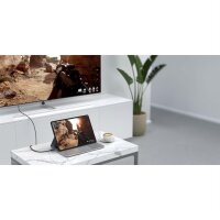 Satechi USB-C auf HDMI 2.1 8K Kabel - 2m - Grau/Schwarz