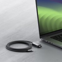 Satechi USB-C auf HDMI 2.1 8K Kabel - 2m - Grau/Schwarz