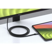 Satechi USB-C auf HDMI 2.1 8K Kabel - 2m - Grau/Schwarz