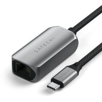 Satechi USB-C 2.5 Gigabit Ethernet Adapter (USB-C auf RJ45) in Silber