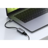 Satechi USB-C 2.5 Gigabit Ethernet Adapter (USB-C auf RJ45) in Silber