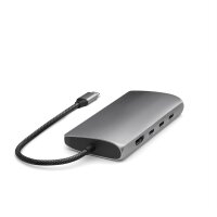 Satechi USB-C Multiport Adapter 8K mit Ethernet V3 - Space Gray