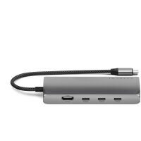 Satechi USB-C Multiport Adapter 8K mit Ethernet V3 - Space Gray