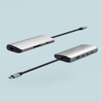Satechi USB-C Multiport Adapter 8K mit Ethernet V3 - Space Gray