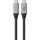 Satechi USB4 Pro Cable (USB-C) - 1,2m - Schwarz/Silber