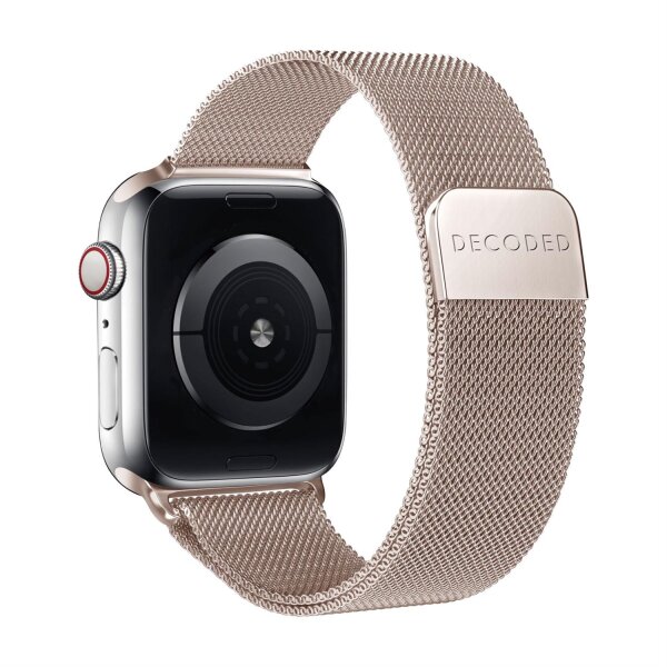 Decoded Milanaise Traction Strap Armband Matte Gold für Apple Watch 42/44/45mm