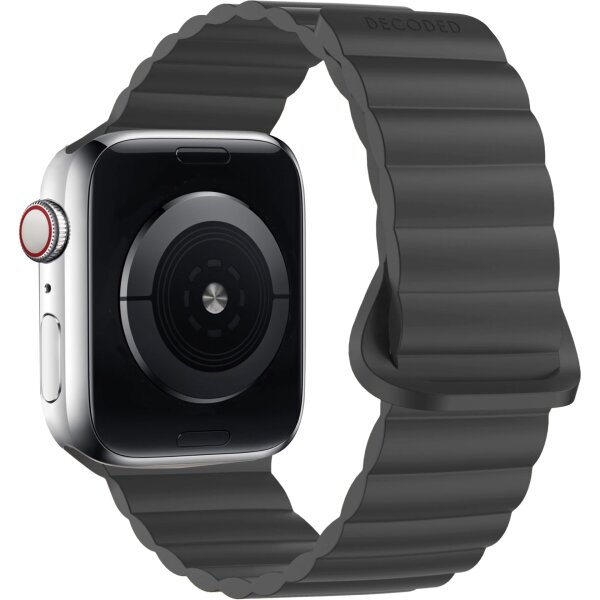 Brazalete de silicona de tracción magnética Decoded para Apple Watch 38/40/41mm - Negro