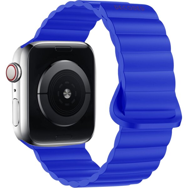 Decoded Silicone Magnet Traction Loop Strap Armband für Apple Watch 42/44/45mm - Galac Blue