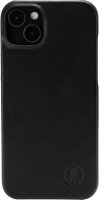 JT Berlin Echtleder BackCase Kreuzberg Hülle für iPhone 15 Plus - Schwarz