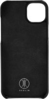 JT Berlin Echtleder BackCase Kreuzberg Hülle für iPhone 15 Plus - Schwarz