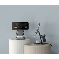 Satechi 3-in-1 Foldable Qi2 Wireless Charging Stand - Anthrazit