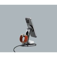 Satechi 3-in-1 Foldable Qi2 Wireless Charging Stand - Anthrazit