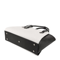 Socha Caddy Black & White 15,6 elegante borsa per laptop - Bianco/Nero