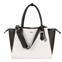 Socha Caddy Black & White 15,6 elegante borsa per laptop - Bianco/Nero